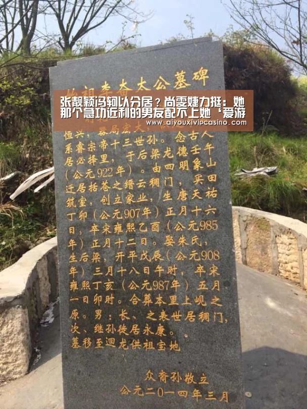 张靓颖冯轲以分居?尚雯婕力挺:她那个急功近利的男友配不上她‘爱游戏娱乐’(图3) 爱游戏官网